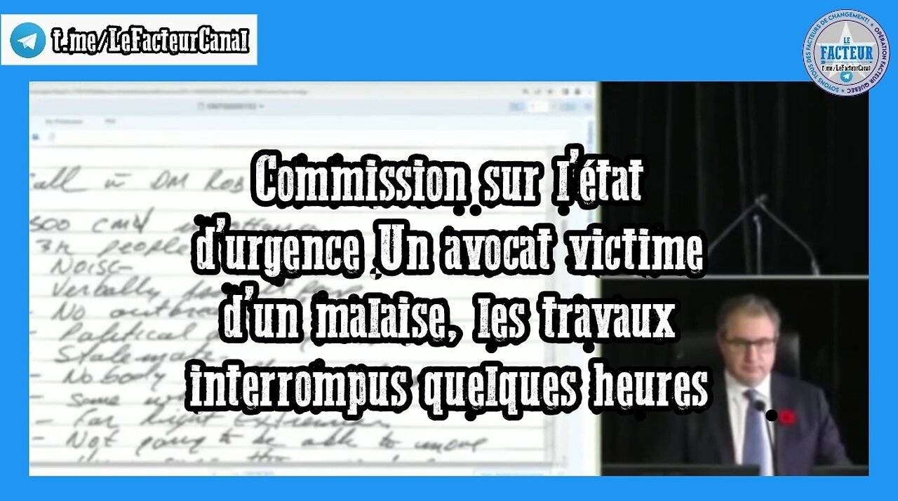 Commission sur l’état d’urgence Un avocat victime d’un malaise