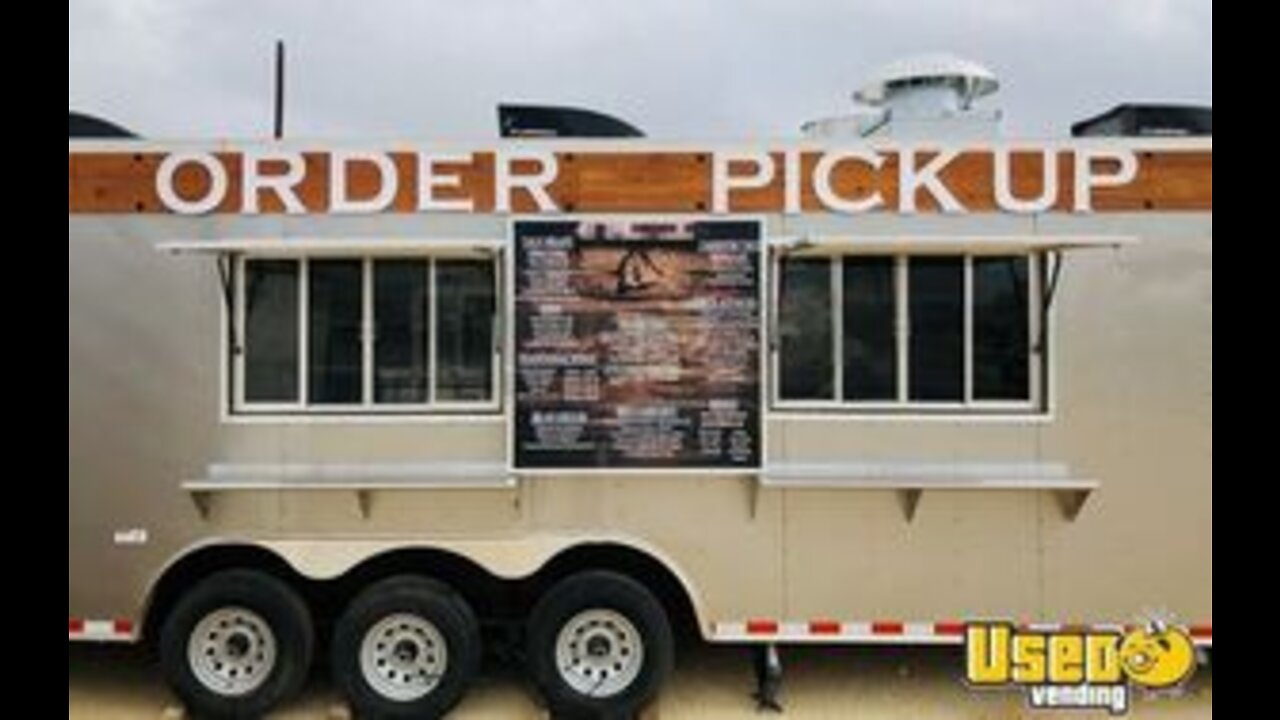 Massive 2020 - 8' x 40' Commercial Mobile Kitchen Unit | Food Vending Trailer for Sale in Texas