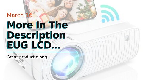 More In The Description EUG LCD Bluetooth HDMI Projector 5000 Lux High Brightness Wireless Home...