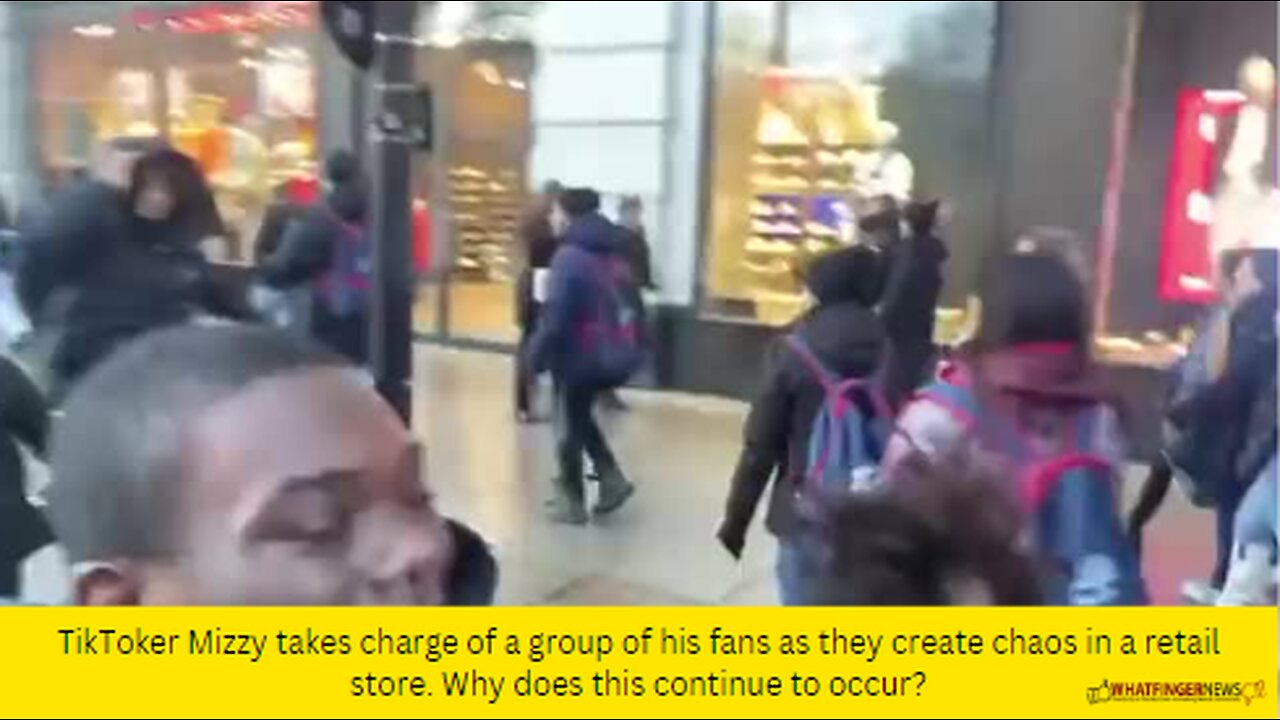 TikToker Mizzy takes charge of a group of his fans as they create chaos in a retail store.