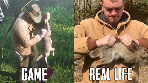 Skinning Rabbit in Game vs in Real Life