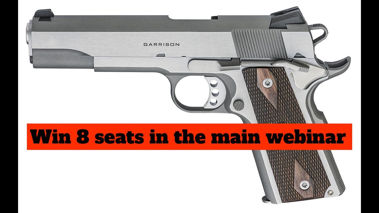 SPRINGFIELD PISTOL 1911 GARRISON MINI #2 FOR 8 SEATS IN THE MAIN WEBINAR