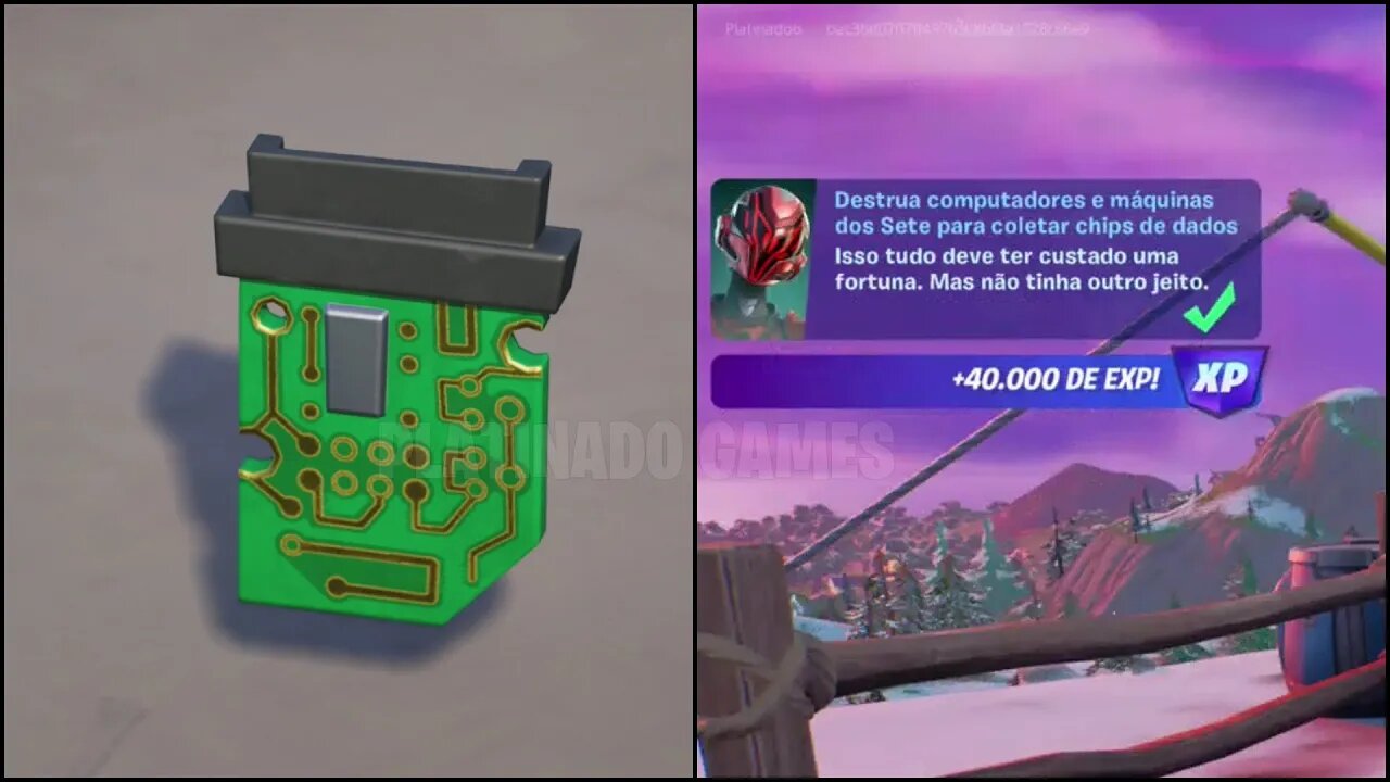 DESTRUA COMPUTADORES E MÁQUINAS DOS SETE PARA COLETAR CHIPS DE DADOS - FORTNITE