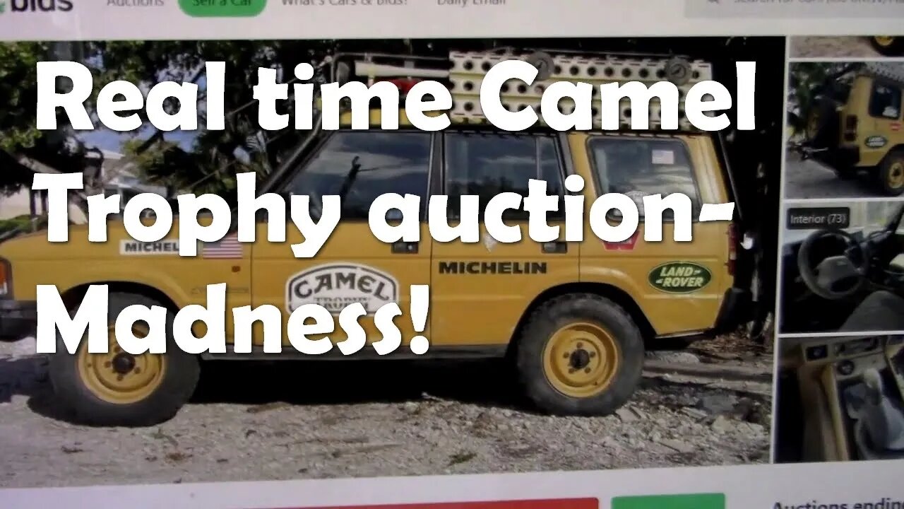 Watching an auction for a Camel Trophy Discovery 1 in the USA - BONKERS!