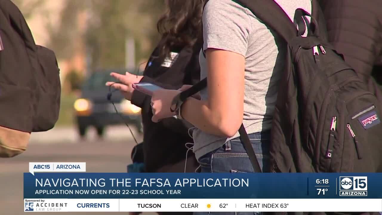 Navigating the FAFSA application