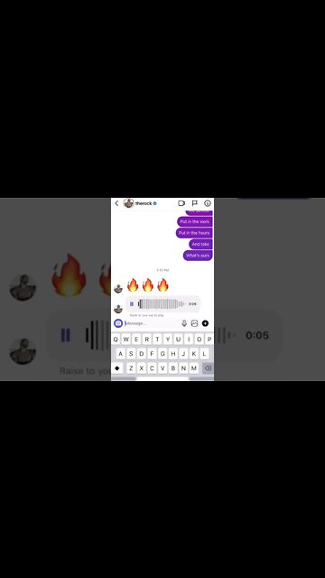 The Rock actually responded to this DM! via @rayxswift