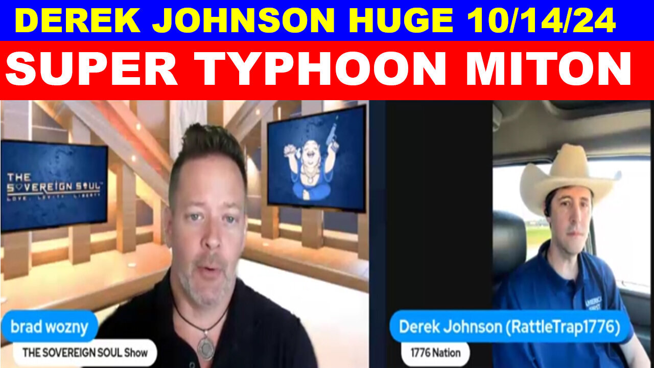 Derek Johnson SHOCKING NEWS 10/14/24 🔴 "Have MAGA Faith, [DS] Hurricanes Helene, Milton