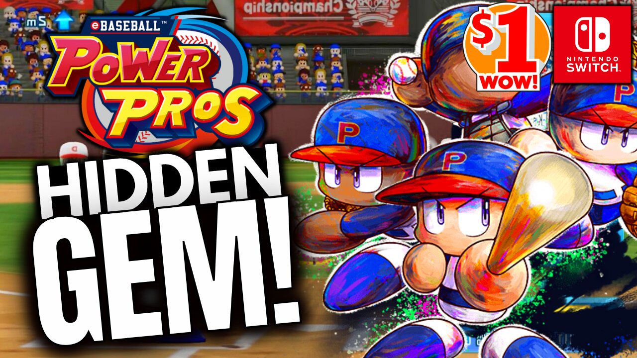 eBaseball Power Pros Is TOO GOOD For Just $1 On Nintendo Switch!