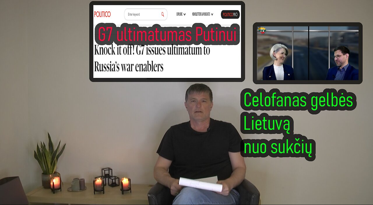 Kolektyvinių Vakarų ultimatumas RF Hirošimoje. Patrušovas apie radiaciją. Celofanas gelbės Lietuvą