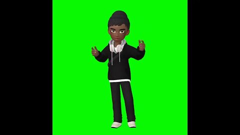 Vídeo de Animação - Avatar dançando - Chroma Key - Green Screen