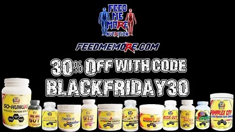 Ryback’s Feed Me More Nutrition Black Friday 30% Off Sale Starts Now!