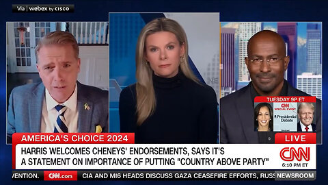 Van Jones Can Do NOTHING But Smile AWKWARDLY As Scott Jennings SLAMS Kamala With Dick Cheney's Vote