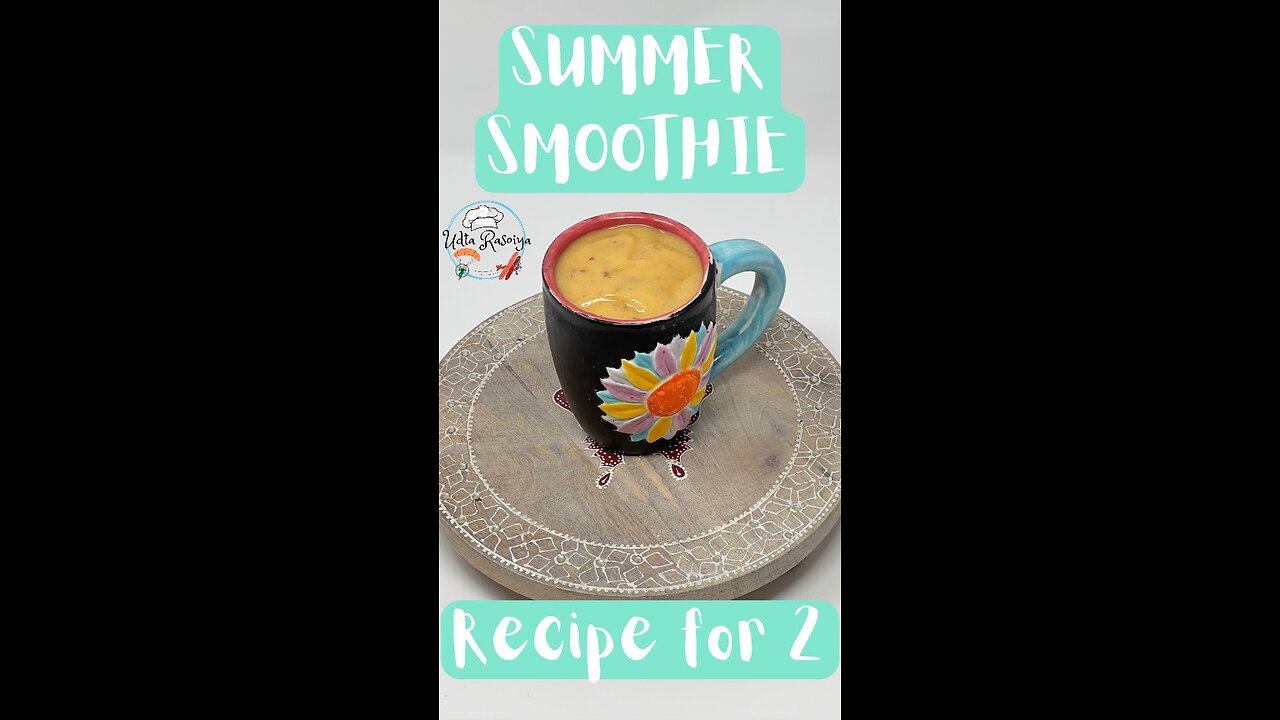 To help you get over that Cruel Summer 😉 Vegan Weight-Loss Tropical Smoothie 🥭🍑🥤