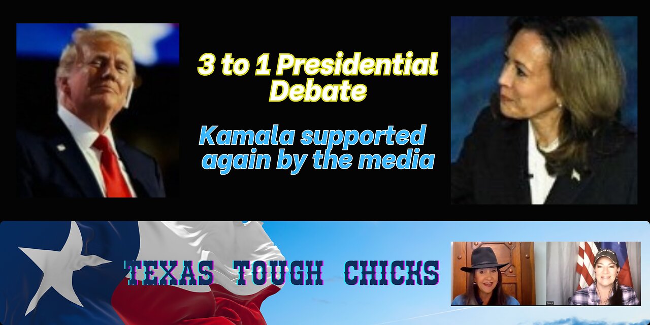 3 to 1 Presidential Debate - Kamala needs help from the media