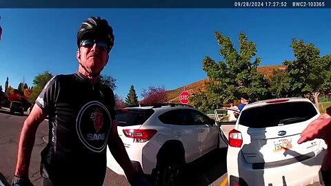 Cyclist gets arrested after disorderly conduct. No commentary needed.