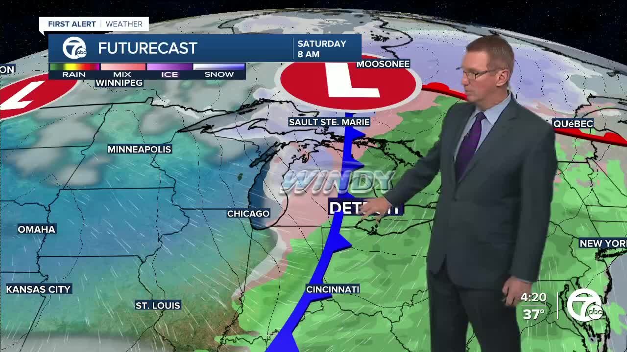 Warmer tomorrow, colder Saturday