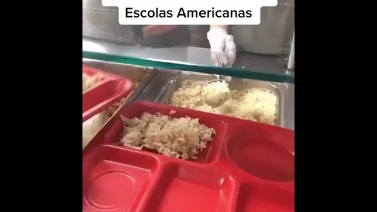 COMIDA DE REFEITÓRIO DAS ESCOLAS AMERICANAS #shorts