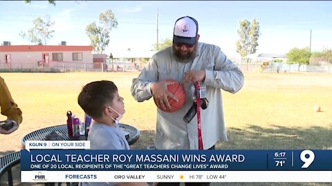 Arizona Bowl recognizes Tucson teacher with award