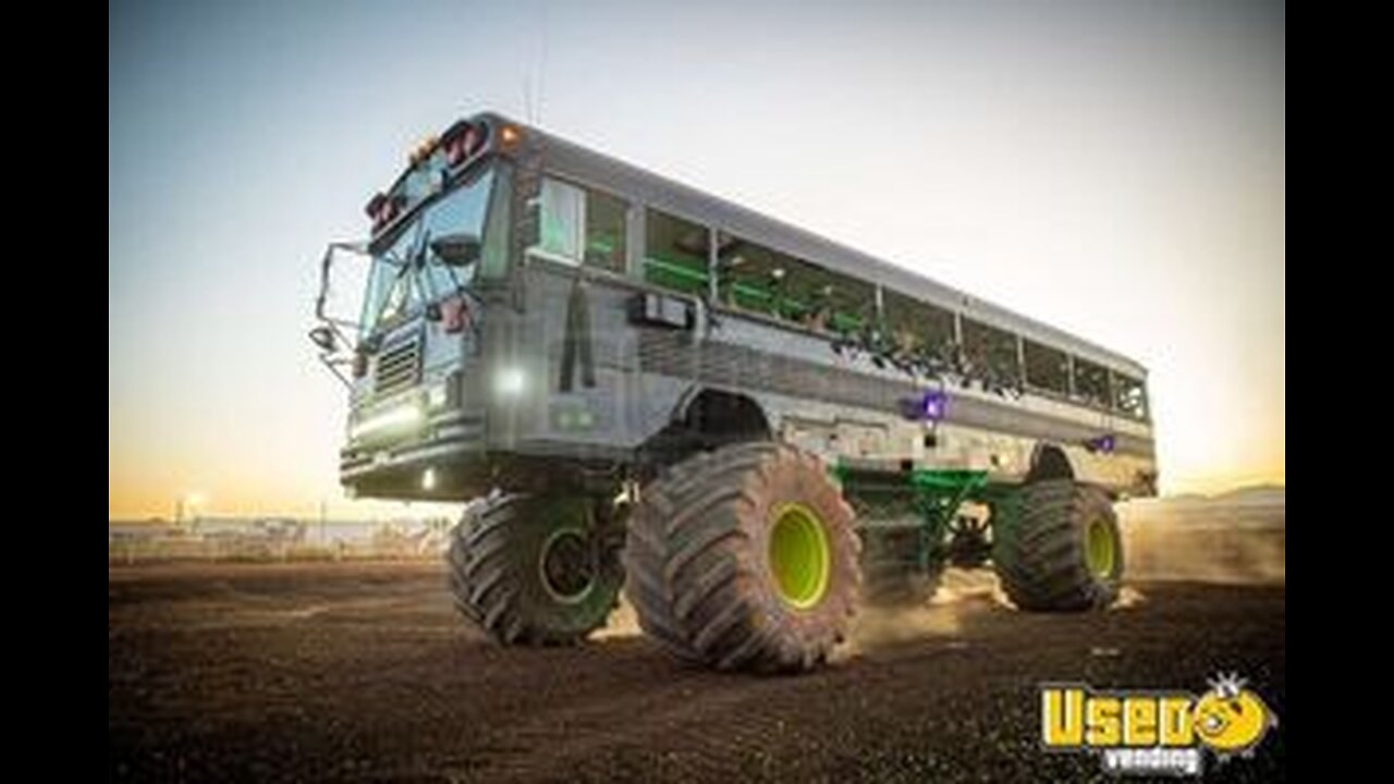 Turnkey Business Bluebird TK Monster Bus | Paintball Attraction Hunting Gaming Party Truck for Sale