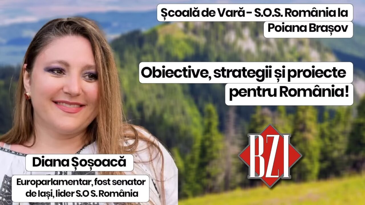 Studioul mobil BZI LIVE, la Poiana Braşov! Diana Șoșoacă discută despre Școala de Vară