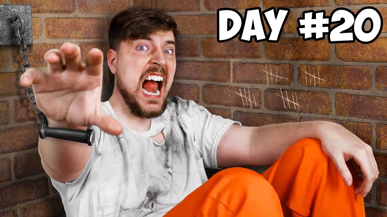 We Spend 20 Days in Prison! Mr Beast new video