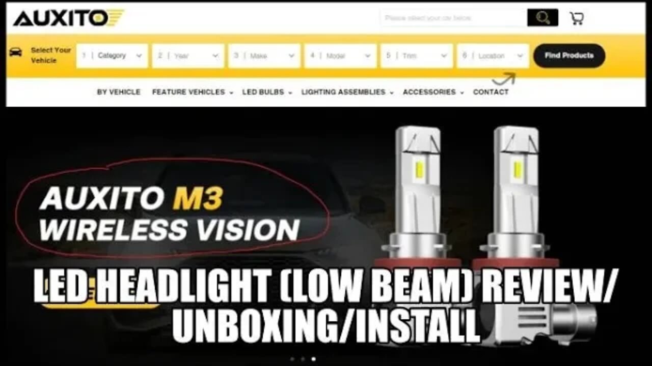 Auxito LED (low beam) headlight REVIEW/UNBOXING/INSTALL (Subaru Forester)