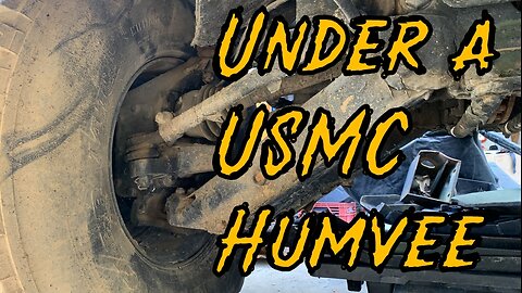 Quick tour UNDER a USMC #Humvee