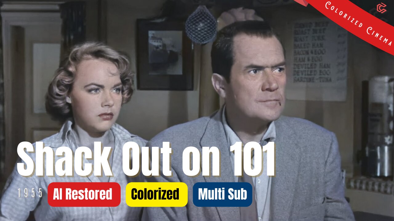 Shack out on 101 (1955) | Colorized | Multi Subs | Terry Moore, Frank Lovejoy | Film Noir Crime