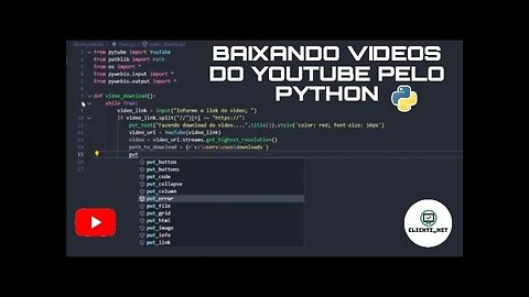 PYTHON | COMO BAIXAR VIDEOS DO YOUTUBE USANDO PYTHON