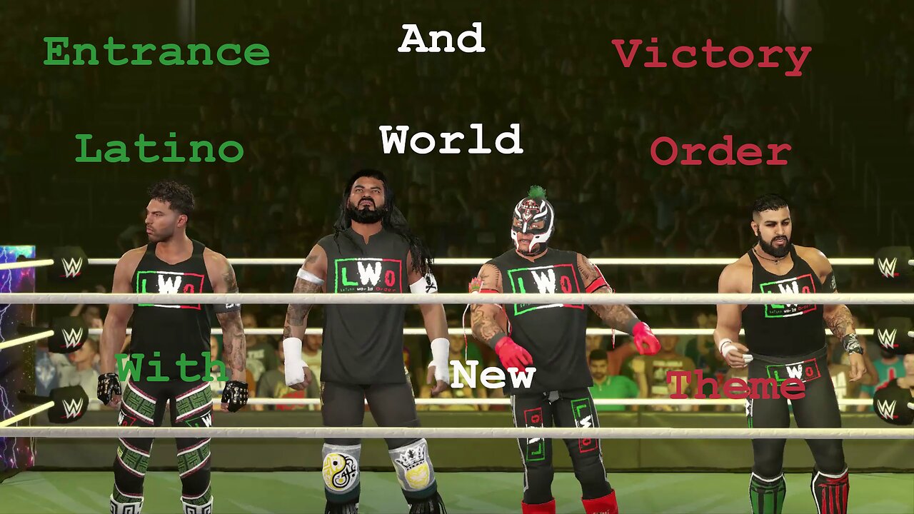 WWE 2K23 Custom Entrance & Victory LWO Latino World Order (Mysterio, Escobar, Cruz, Wilde) new Theme