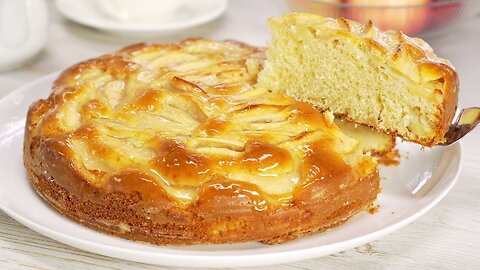 Easy CHARLOTTE Apple Cake || MOIST APPLE SPONGE CAKE. Recipe by Always Yummy!