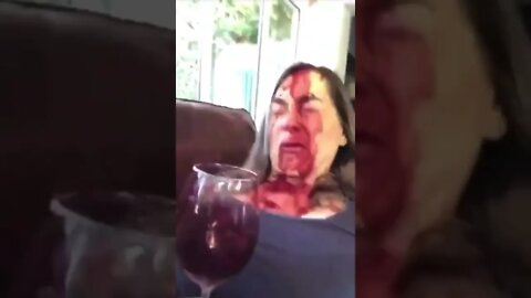 Hilarious Wine Spill Moment