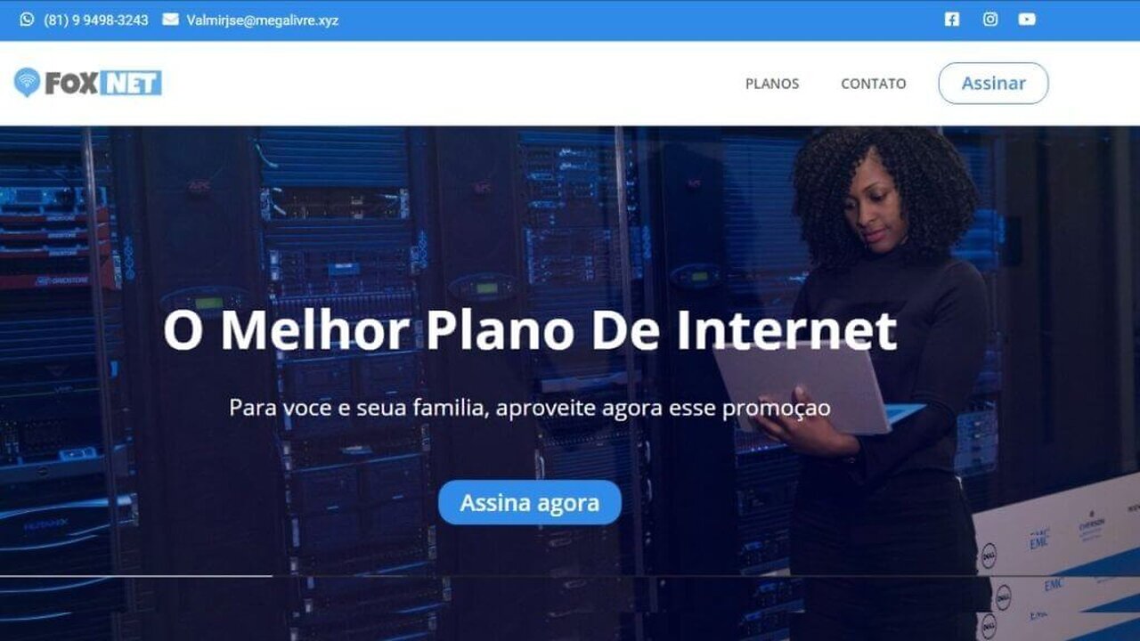 Site Pronto Para Provedores De Internet | FoxNet