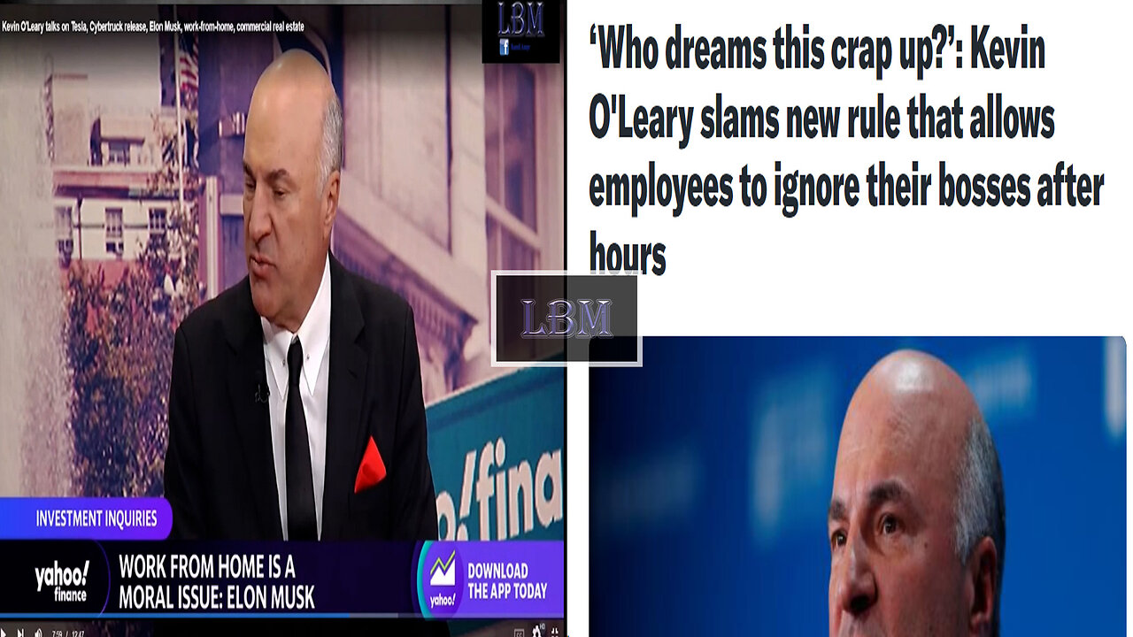 Shark Tank's Kevin O'Leary Seems to Want Slaves Instead of Employees