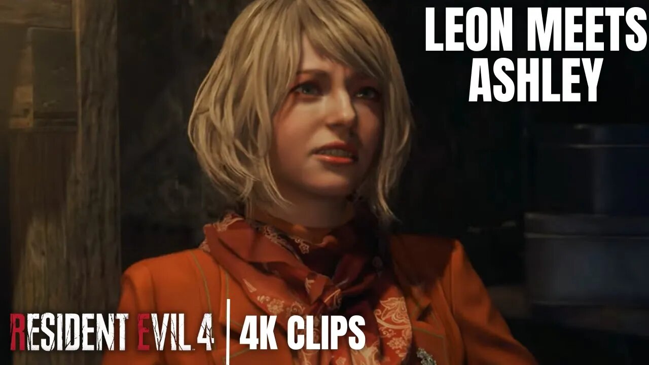 Leon Meets Ashley Graham | Resident Evil 4 Remake 4K Clips