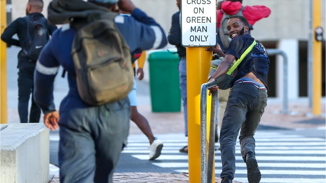 WATCH: Windy weather has Capetonians defying gravity