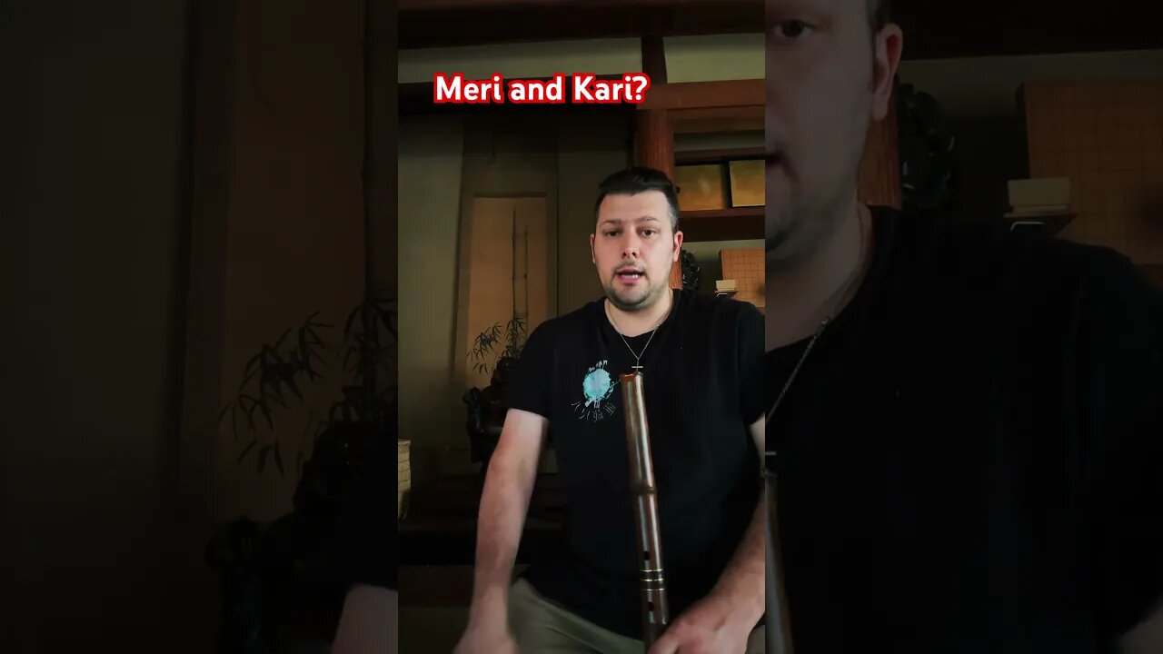 #meri and #kari example on the #shakuhachi #lessons #komuso