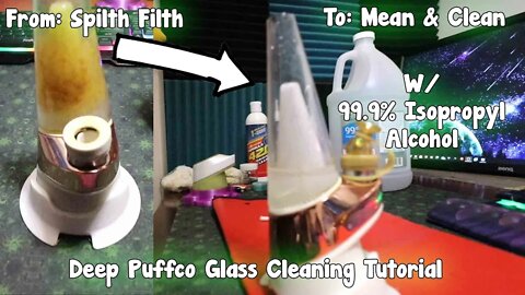 Cleaning An Abused Filthy Puffco Peak Glass, Base& Exterior Tool List in Description -