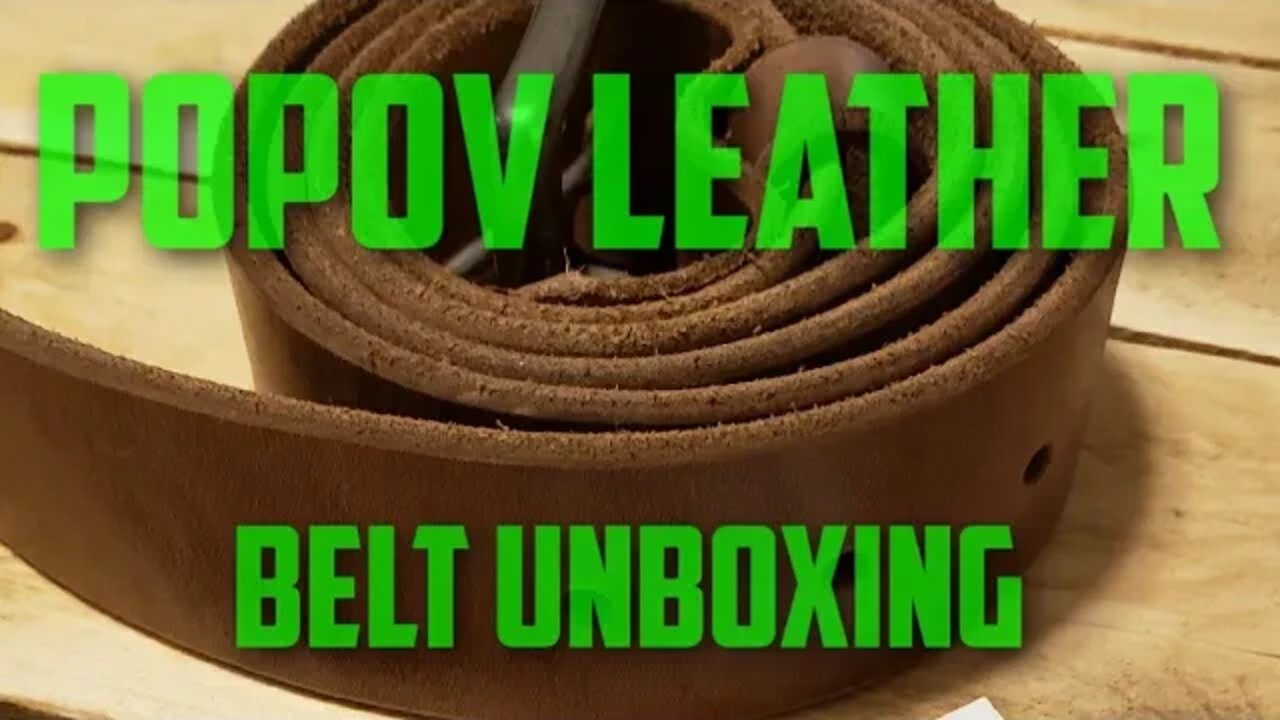 Popov Leather Belt unboxing and Review