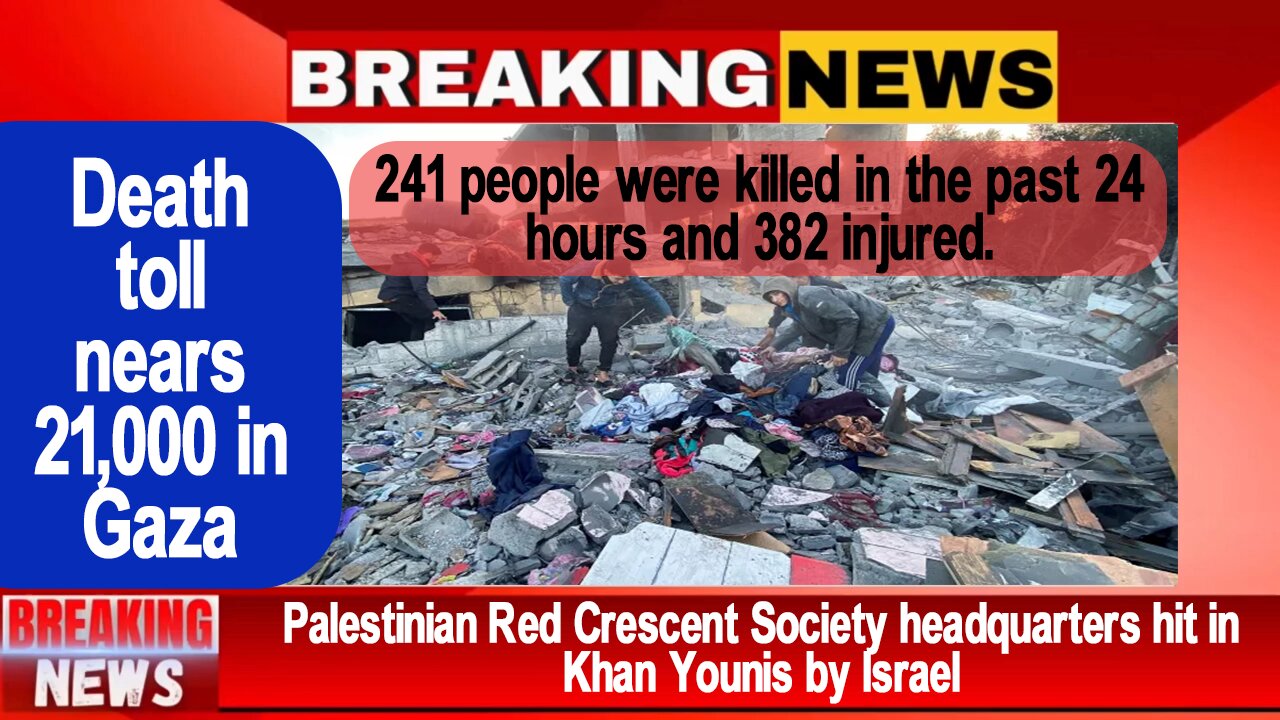 ISRAEL-HAMAS WAR LATEST UPDATE: GAZA NEWS UPDATEAt least 20,915 Palestinians have been killed