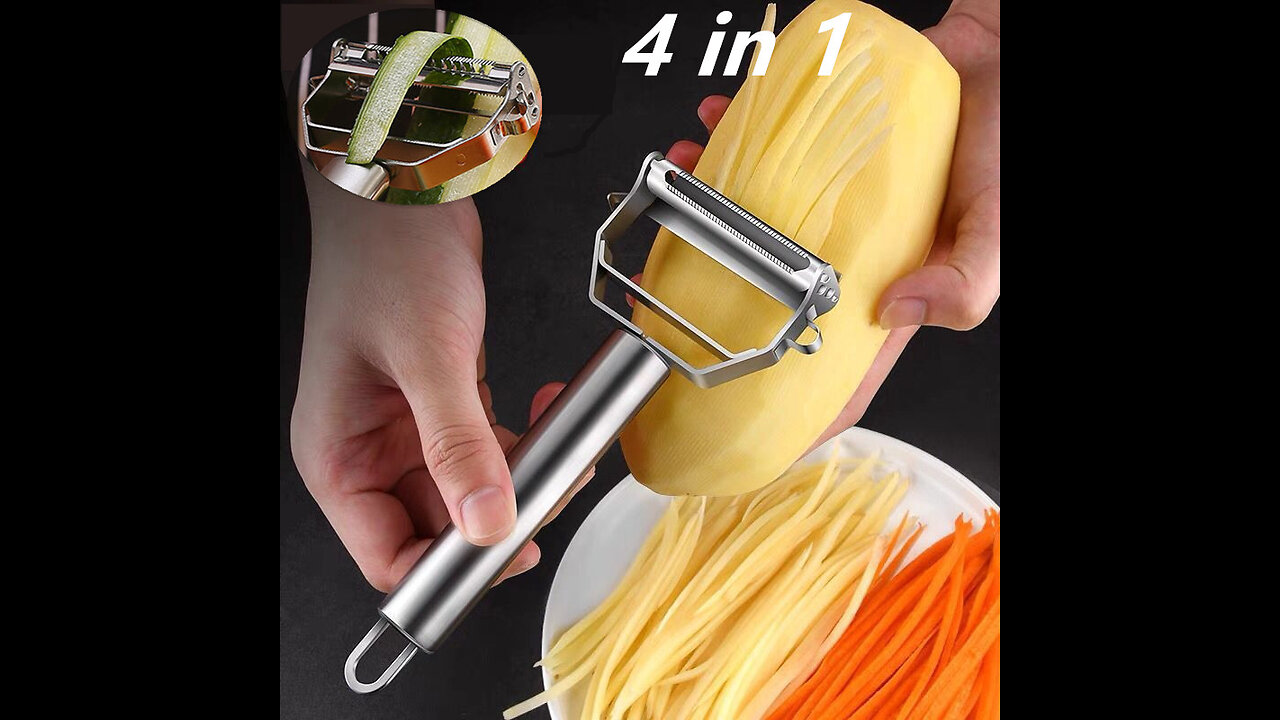 Multifunctional Kitchen Peeler Vegetable Fruit Peeler Stainless Steel Durable Potato Slicer