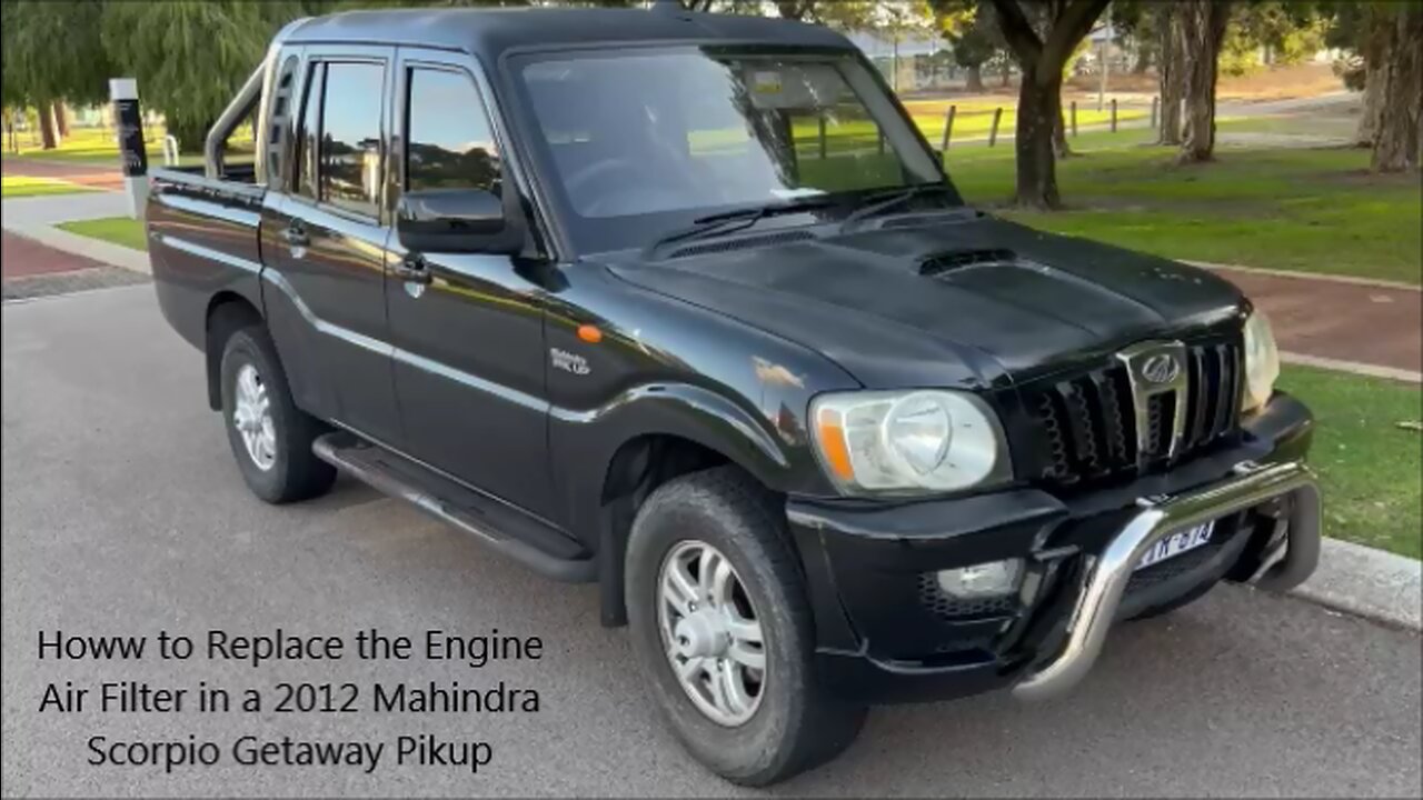 How to Replace the Engine Air Filter in a 2021 Mahindra Scorpio Getaway Pikup