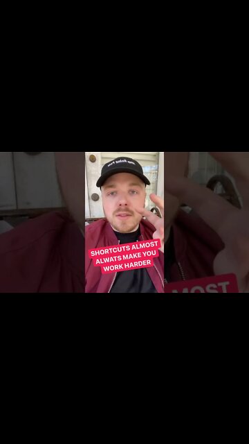 SHORTCUTS DO MORE HARM THAN GOOD... #shorts