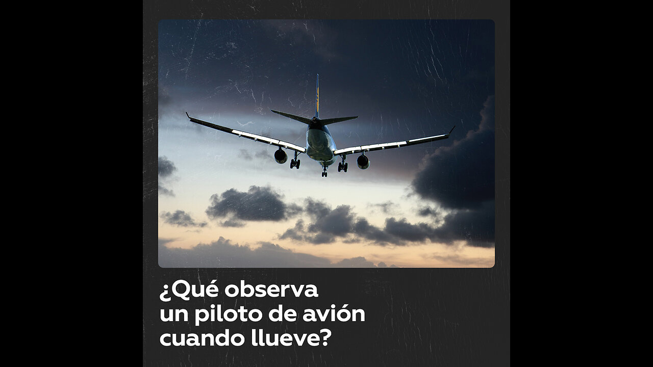 Esto es lo que ve un piloto de avión en medio de un aguacero
