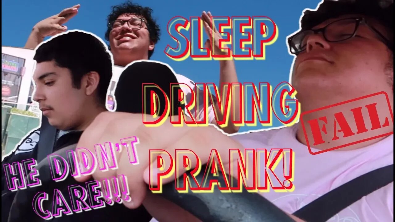 FALLING ASLEEP WHILE DRIVING PRANK!!! *FAILED*