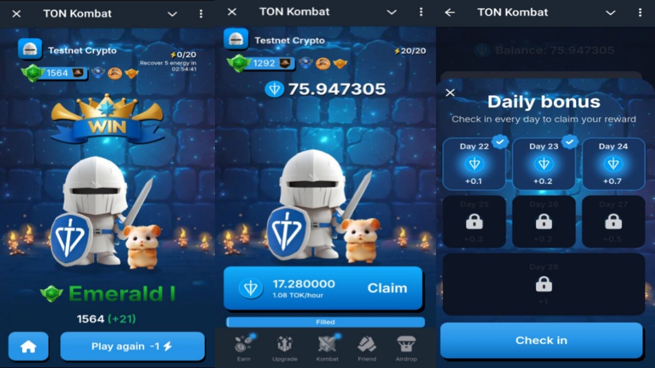 TON Kombat | Enter The Battlefield And Test Your Stats & Earn More $TOK | Telegram Crypto Mining Bot