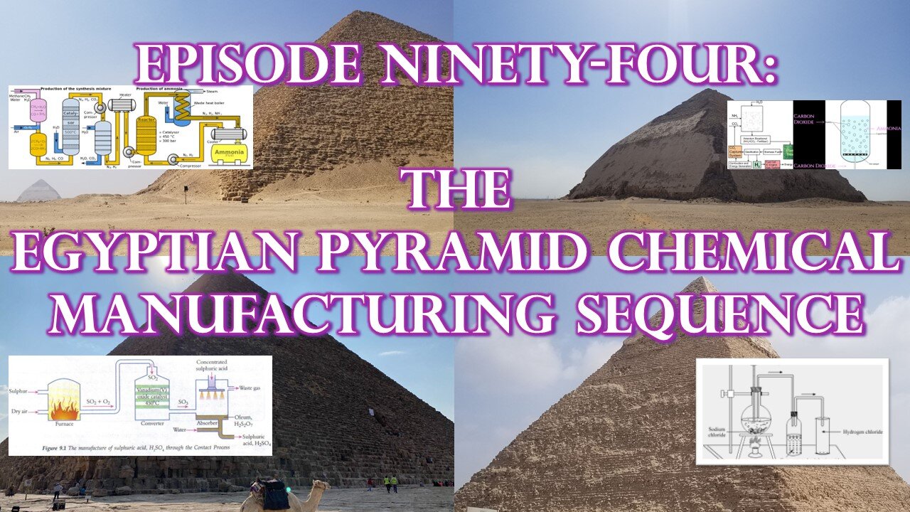 Episode 94: The Egyptian Pyramid Chemical Manufacturing Sequence