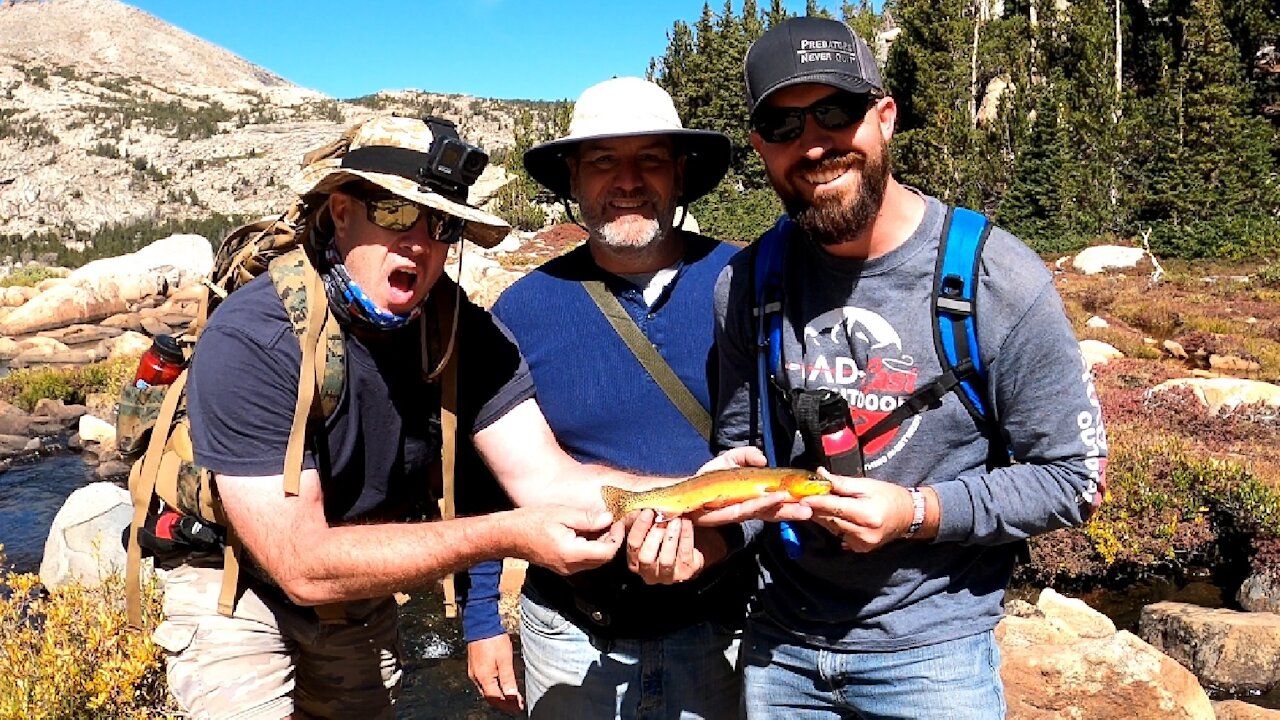 Wind River Mountains, Wyoming - Found Lots of California Golden Trout In Hidden Pools