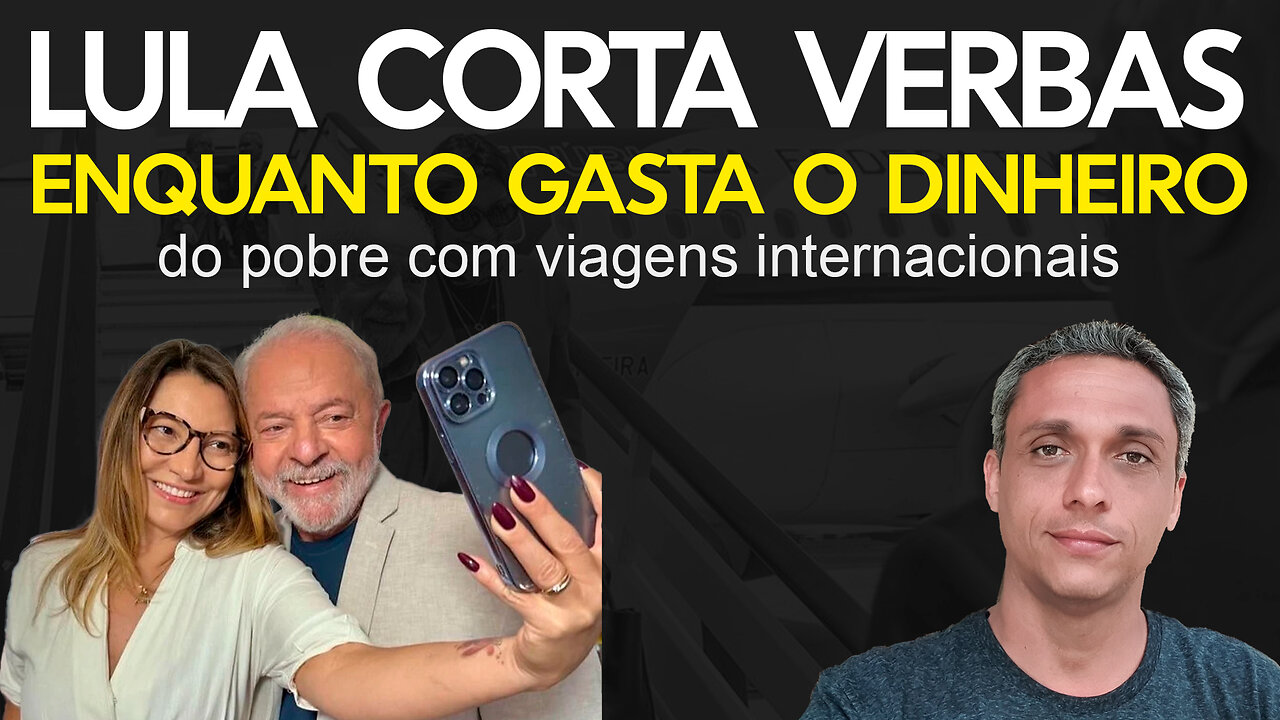 Governo Lula corta verbas de áreas importantes enquanto esbanja com dinheiro do pobres com viagens