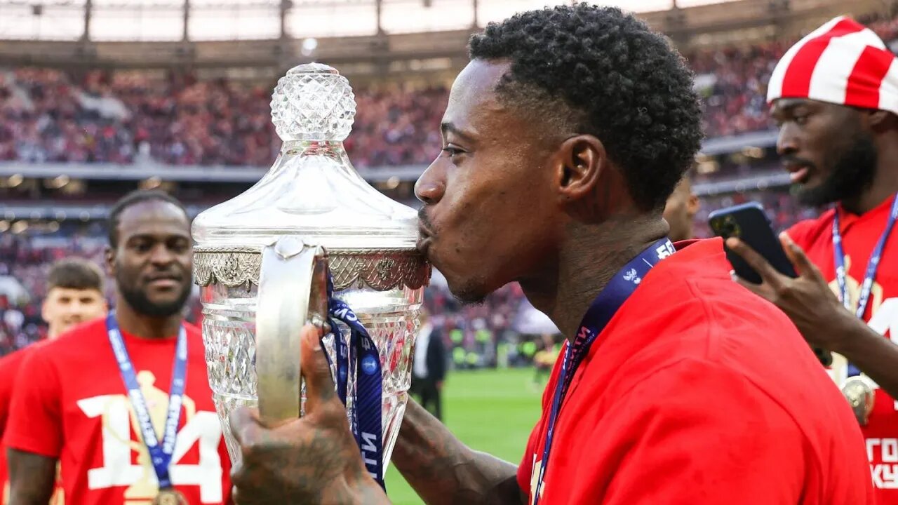 Quincy Promes scoort winnend doelpunt in Russische bekerfinale Spartak Moskou - Dinamo Moskou (2-1)